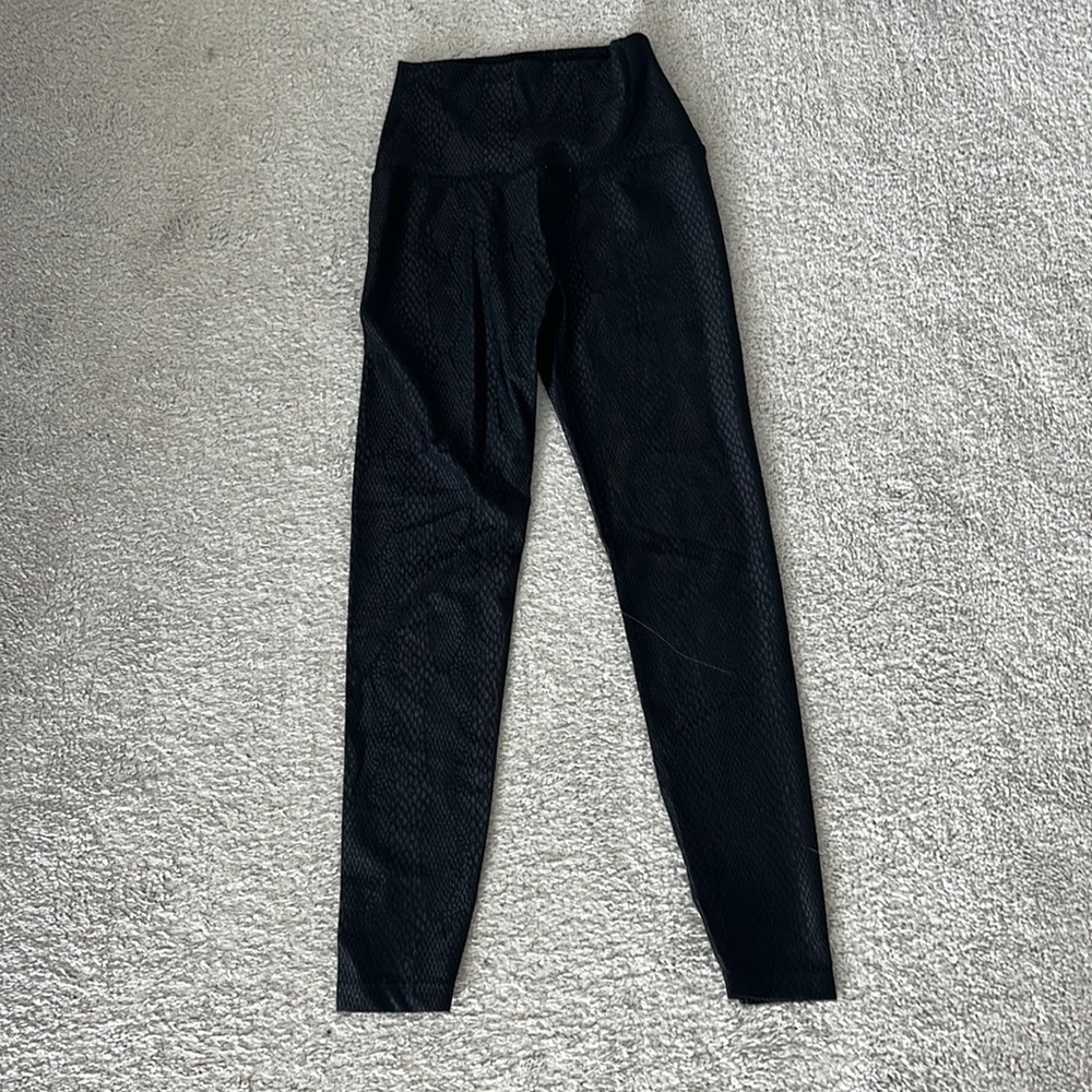 Black beyond yoga snakeskin leggings